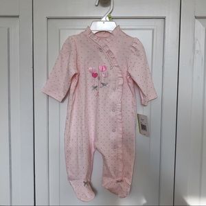 Little Me Baby Girl Footie Pajamas